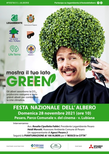 Festa nazionale dell'Albero, Comune e Legambiente invitano i pesaresi a "Mostrare il lato green"