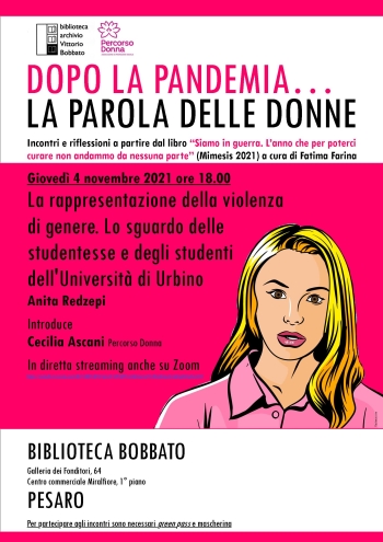 "La rappresentazione della violenza di genere. Lo sguardo delle studentesse e degli studenti dell'Università di Urbino"