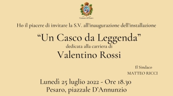 Pesaro omaggia Valentino con “Un Casco da Leggenda”