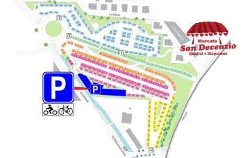 San Decenzio, nuovo parcheggio   per bici e motorini a servizio del mercato 