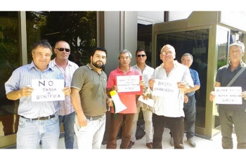 Sit-in ad Ancona contro la Tassa di bonifica