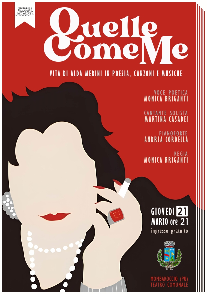 GIOVEDI 21 MARZO alle ore 21:00 al Teatro Comunale di Mombaroccio andrà in scena lo spettacolo 