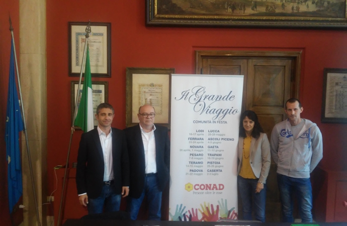 Il Grande Viaggio Conad fa tappa in Piazza del Popolo a Pesaro