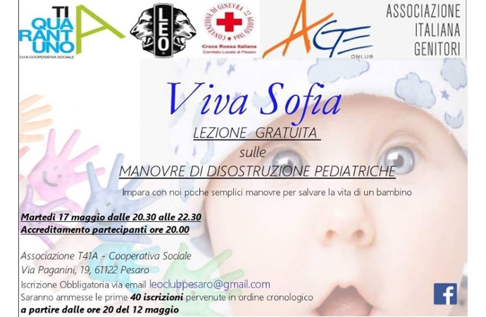 LEO Club Pesaro e Croce Rossa per la gestione delle emergenze ostruttive aeree pediatriche