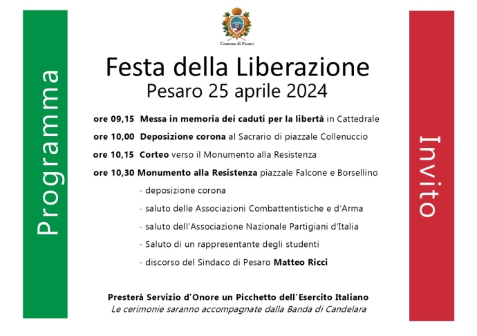 Pesaro onora la Liberazione con le celebrazioni del 25 Aprile