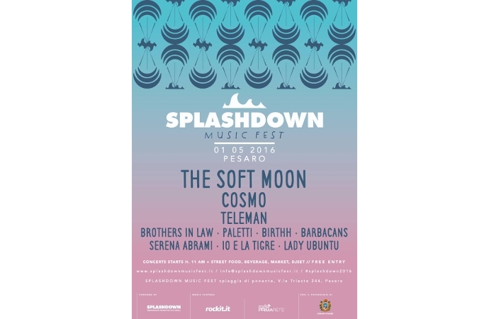 Torna lo Splashdown Music Fest, l'evento del primo maggio pesarese