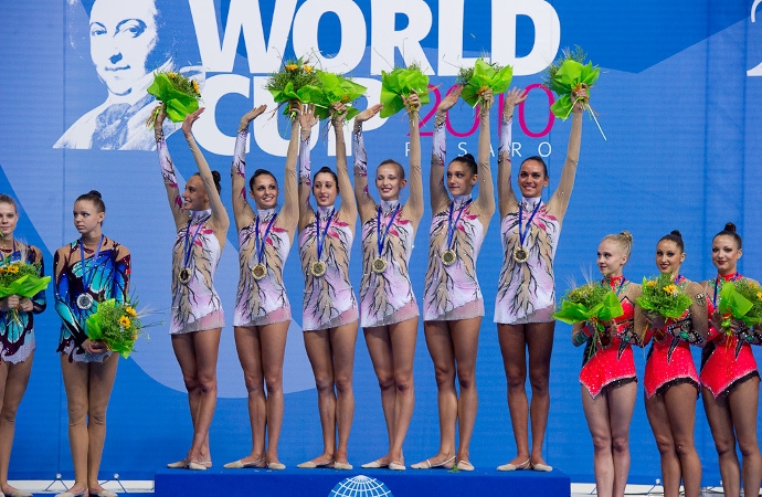 World Cup di ginnastica ritmica a Pesaro